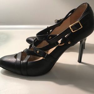 Jimmy Choo Black Strappy Heel 41.5